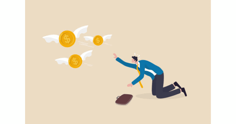 お金を失うイメージ画像