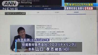 山口孝志　脱税